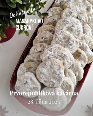 ☕🍪 Masarykovo cukroví v prvorepublikové kavárně Levandulového údolí Malé sušenky s velkou tradicí – přijďte ochutnat...